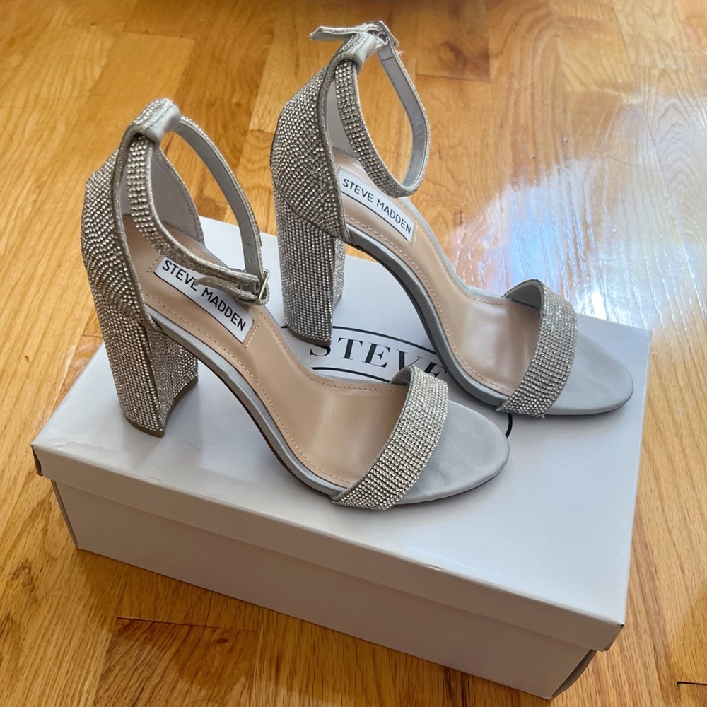 Steve Madden Carson-R Crystal Heel Size 8
